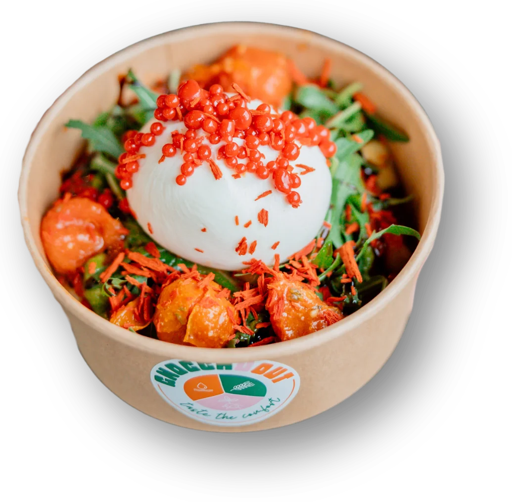 GnocchUout – Handmade Gnocchi Catering Gnocchi mit Burrata